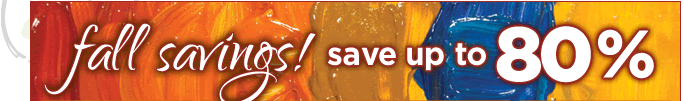 Fall Savings! Save up to 80%