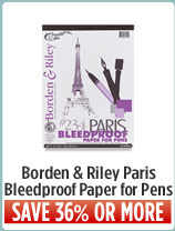 Borden and Riley Paris Bleedproof Paper For Pens 