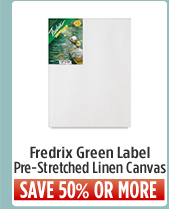 Fredrix Green Label Pre-Stretched Linen Canvas 