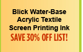 Blick Water-Base Acrylic Textile Screen Printing Ink 