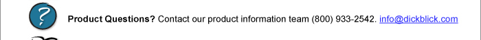 Preoduct questions? info@dickblick.com