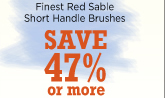 Blick Masterstroke Finest Red Sable Short Handle Brushes