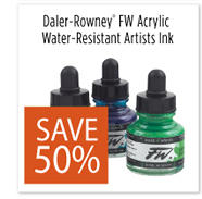 Daler-Rowney FW Acrylic Water Resistant Artists Ink