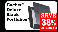Chachet Deluxe Black Portfolios