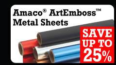 Amaco ArtEmboss Metal Sheets