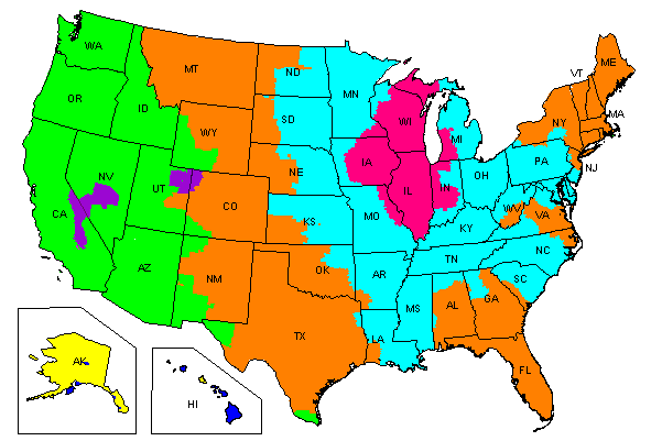 FedEx Service Map For Galesburg, Illinois