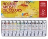 Set of 12 Colors, in 10 ml Tubes