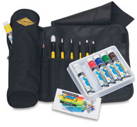 Daler-Rowney System Acrylics Brush Pouch Set