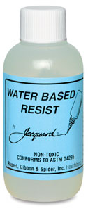 Jacquard waterbased resist