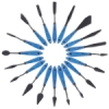 Blick Blue Comfort Grip <nobr>Painting Knives</nobr>