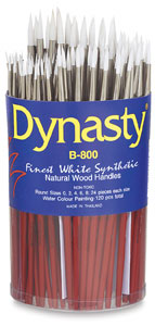 Dynasty Fine White Synthetic Brushes