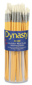 Dynasty White Bristle Brushes