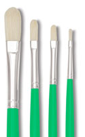 Blick Economy White Bristle Filbert