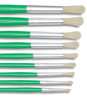Blick Economy White Bristle Round
