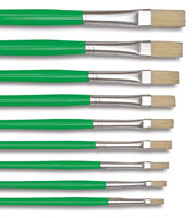 Blick Economy White Bristle Flat