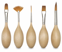 Blick Egg Handled Brushes