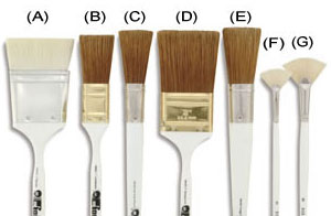 Bob Ross Oil Brushes