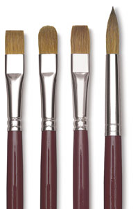 Red Oil Sable Brushes