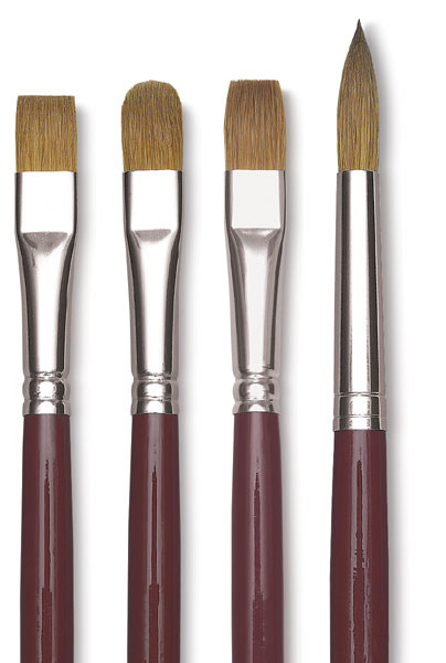 Red Oil Sable Brushes