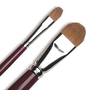 Da Vinci Red Sable Filbert
