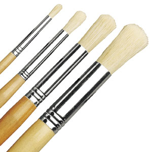 Grumbacher White Bristle Eterna Round
