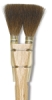 Luco Double Squirrel Square Brushes