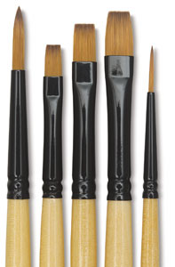 Hair Brush - Dynasty Black Gold Decor Mini Brush Sets