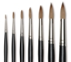 Short Handle Brushes Da Vinci Maestro Kolinsky Sable Round