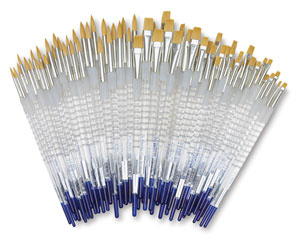 Royal Langnickel Soft Grip Golden Taklon Brush Sets