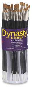 Dynasty Pure Red Sable Flat Brushes