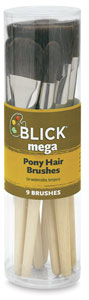 Blick Mega Pony Hair Brushes
