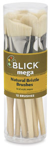 Blick Mega Natural Bristle Brushes
