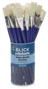 Blick Scholastic White Bristle Canisters