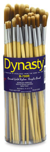 Dynasty Bright Gold Nylon Acrylic Brush Canisters