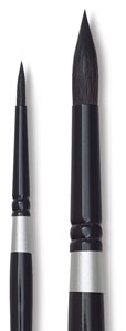 Hair Brush - Silver Brush Black Velvet Brushes