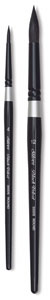 Silver Brush Black Velvet Round