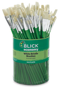 Blick Economy White Bristle Canister