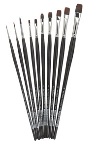 Da Vinci Top Acryl Synthetic Short Handle Brushes