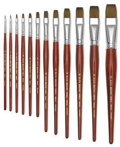 Blick Master Kolinsky Sable Short Handle Brushes