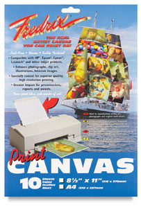 Inkjet Canvas, Pkg of 10 Sheets Inkjet Canvas, Pkg of 10 Sheets