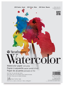 Strathmore 200 Series Watercolor Paper Student Pad