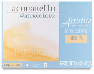 Fabriano Artistico Traditional White Watercolor Block Dick Blick
