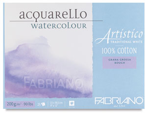 Fabriano Artistico Traditional White Watercolor Block Dick Blick