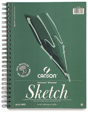 Canson 100% Recycled Heavyweight Sketch Pad