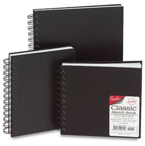 Cachet Classic Wirebound Black Cover Sketchbook