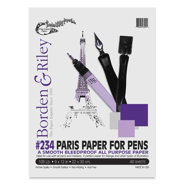 Borden & Riley Paris Bleedproof Paper For Pens BLICK art materials