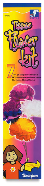 Tissue Flower Kit, 7 Flowers