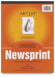 Newsprint Pad, 50 Sheets Newsprint Pad, 50 Sheets
