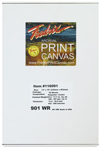 Fredrix Inkjet Canvas Sheets