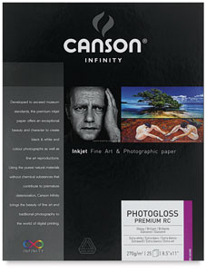 Canson Infinity PhotoGloss Premium Resin Coated Art Paper